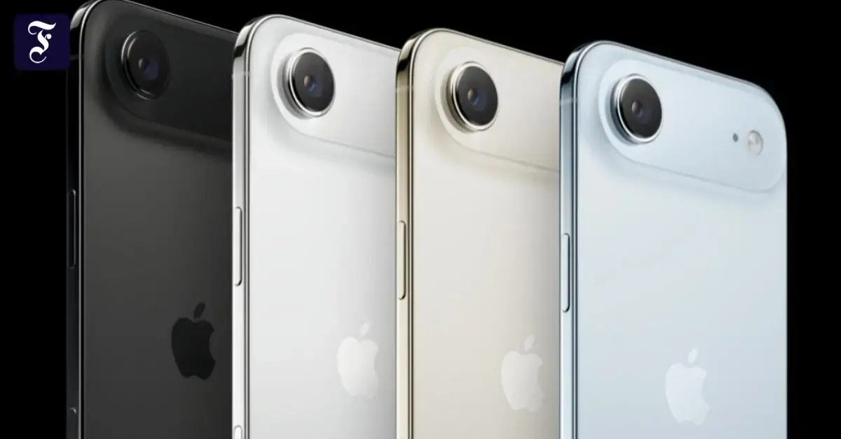 Varios productos nuevos de Apple incluyendo iPhone Air, iPhone 17 Pro y AirPods Pro Información de autor no disponible / Frankfurter Allgemeine Zeitung
