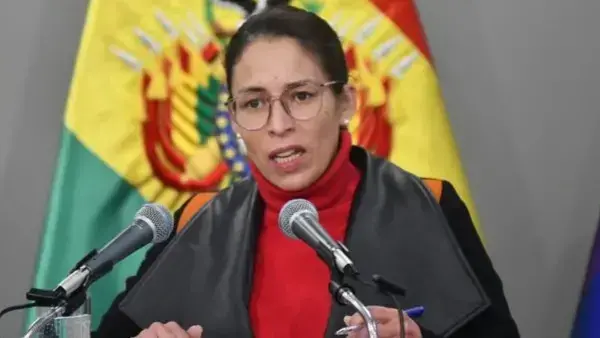 Jessica Saravia, ministra de Justicia de Bolivia. / Información de autor no disponible / ANF
