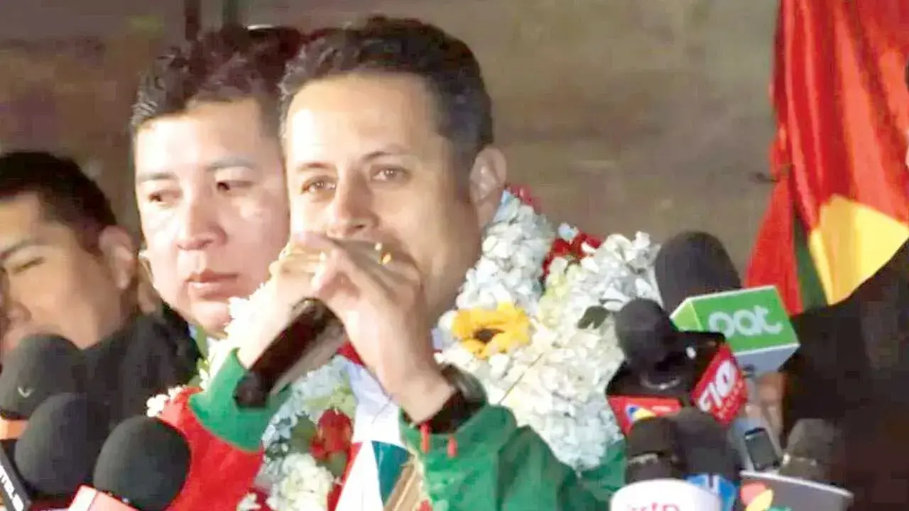 Edmand Lara, candidato a vicepresidente por el PDC. / APG / ERBOL