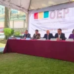 Vocales del Tribunal Supremo Electoral en una aparición anterior