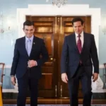 El presidente electo de Bolivia, Rodrigo Paz, y el secretario de Estado de EEUU, Marco Rubio