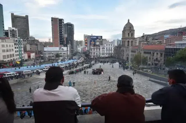 La plaza San Francisco, en la ciudad de La Paz.