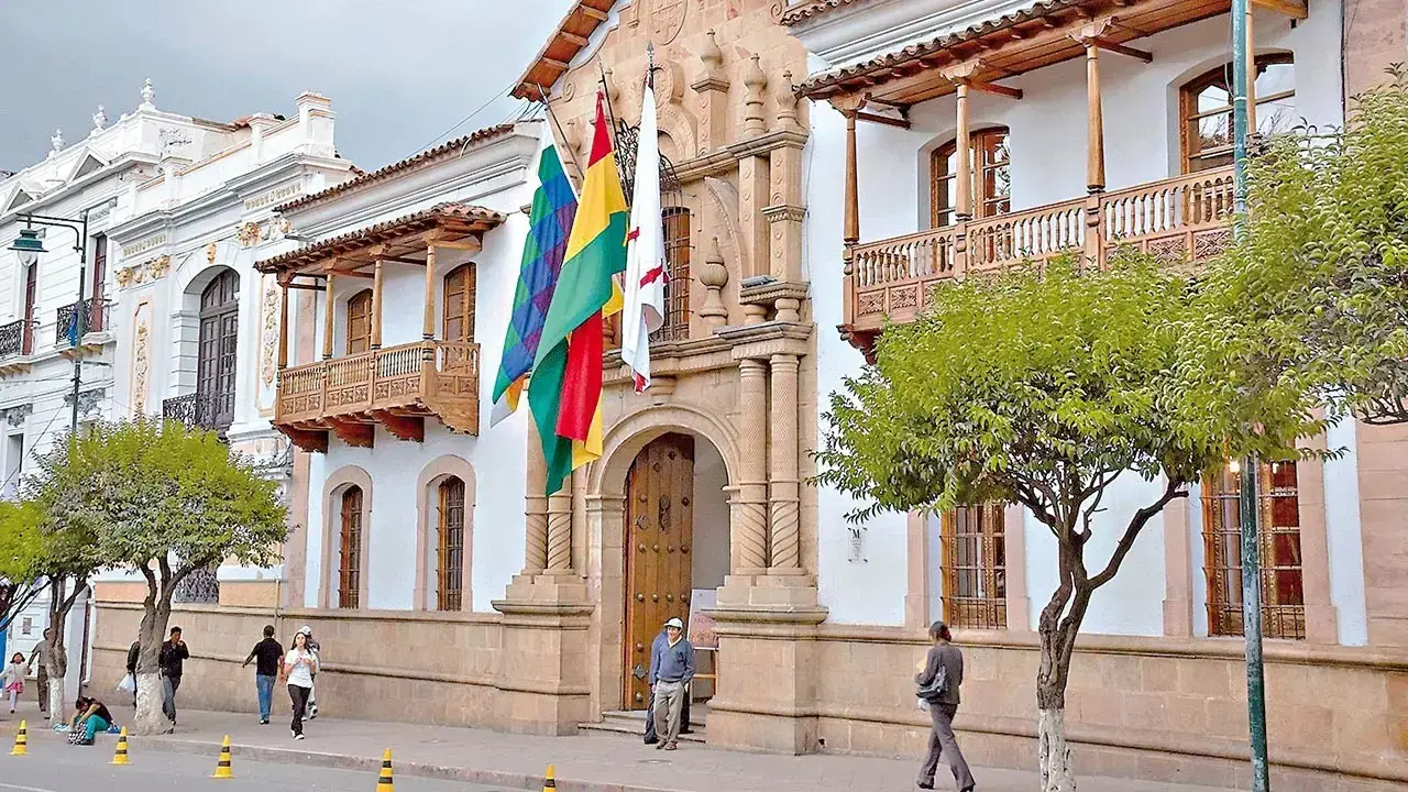Frontis del Museo Casa de la Libertad en Sucre.