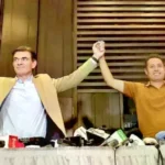 El presidente electo, Rodrigo Paz, y el vicepresidente electo, Edmand Lara.