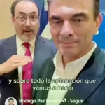 Paz con Díaz-Granados, ayer.