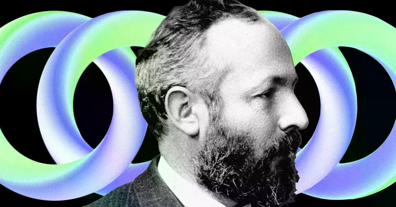 Retrato de Georg Cantor, matemático alemán del siglo XIX.