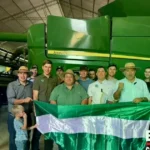 Nueva directiva del Comité Cívico Menonita junto a Agustín Zambrana y Marcelo Méndez