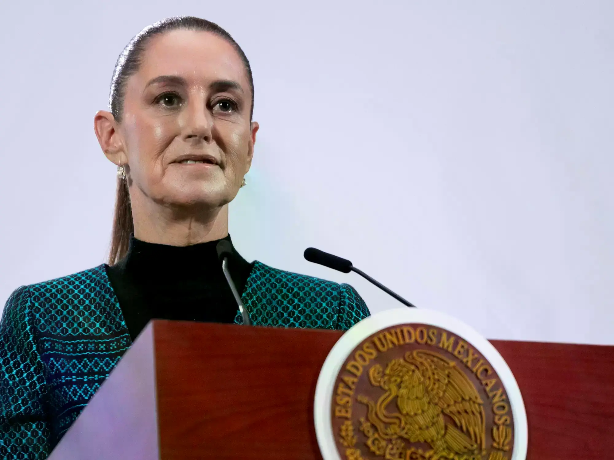 Claudia Sheinbaum durante un acto público