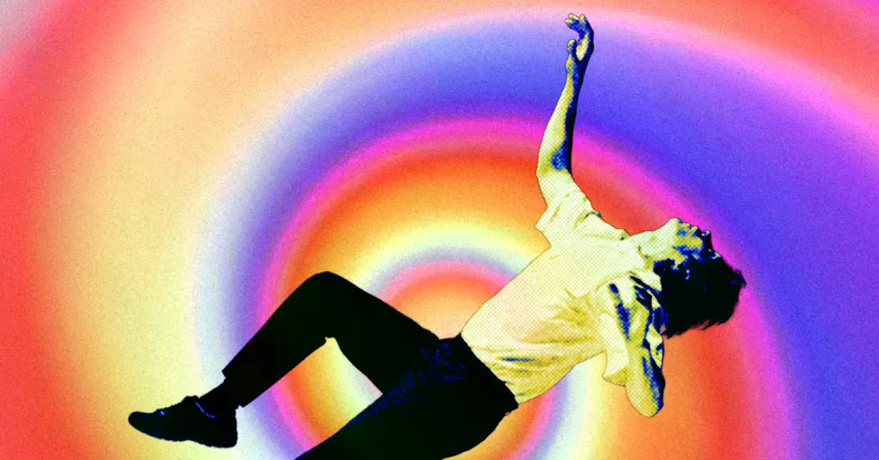 Ilustración sobre meditación y estados de conciencia alterados.