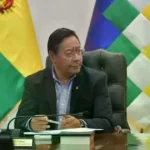 Luis Arce en el ultimo gabinete de ministros.