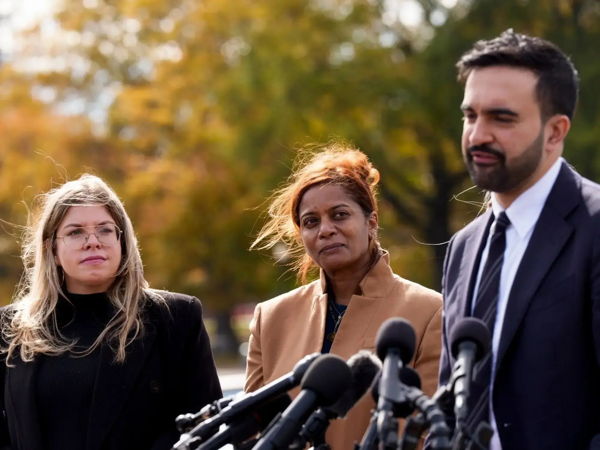 Zohran Mamdani, alcalde electo de Nueva York, en Flushing Meadows Corona Park