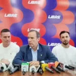 Tuto Quiroga durante la conferencia de prensa