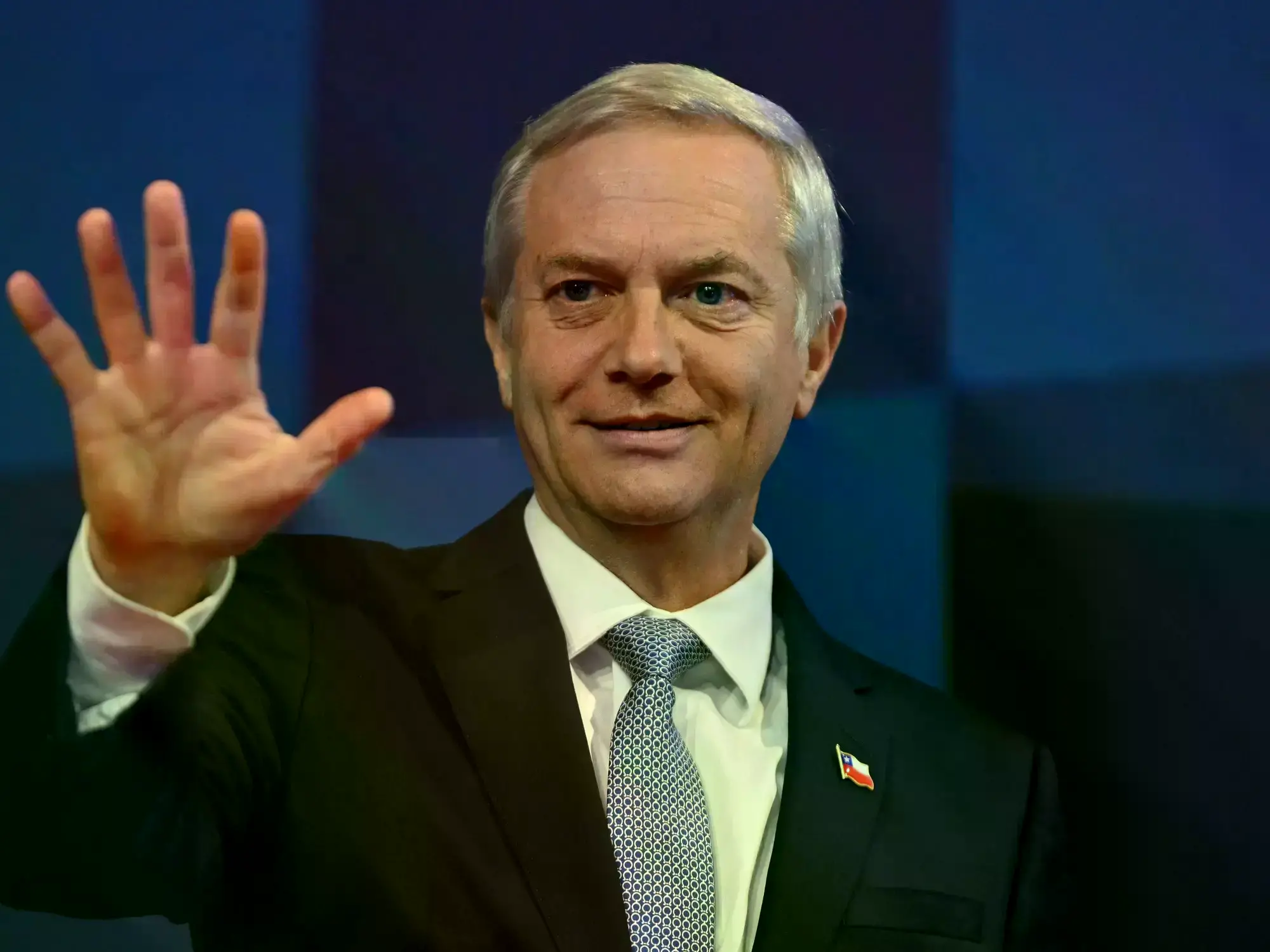El candidato presidencial José Antonio Kast durante un acto de campaña.