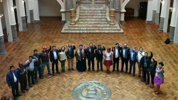 Última reunión del Gabinete de Ministros de Luis Arce
