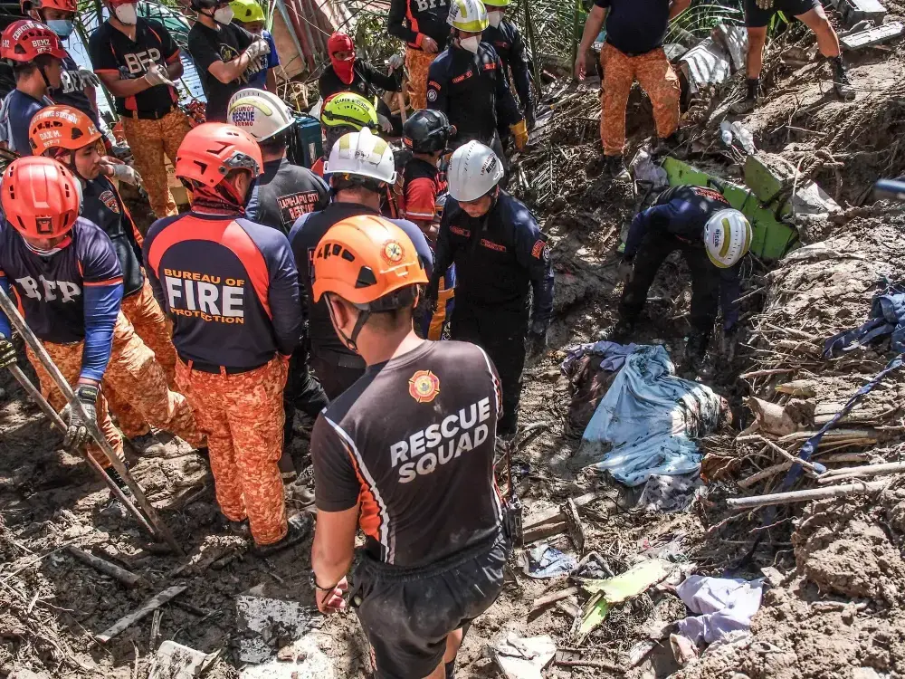 Temporal en Vietnam, ante la llegada del tifón.