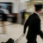 Pasajeros aguardan para abordar un avión en el aeropuerto de Atlanta.