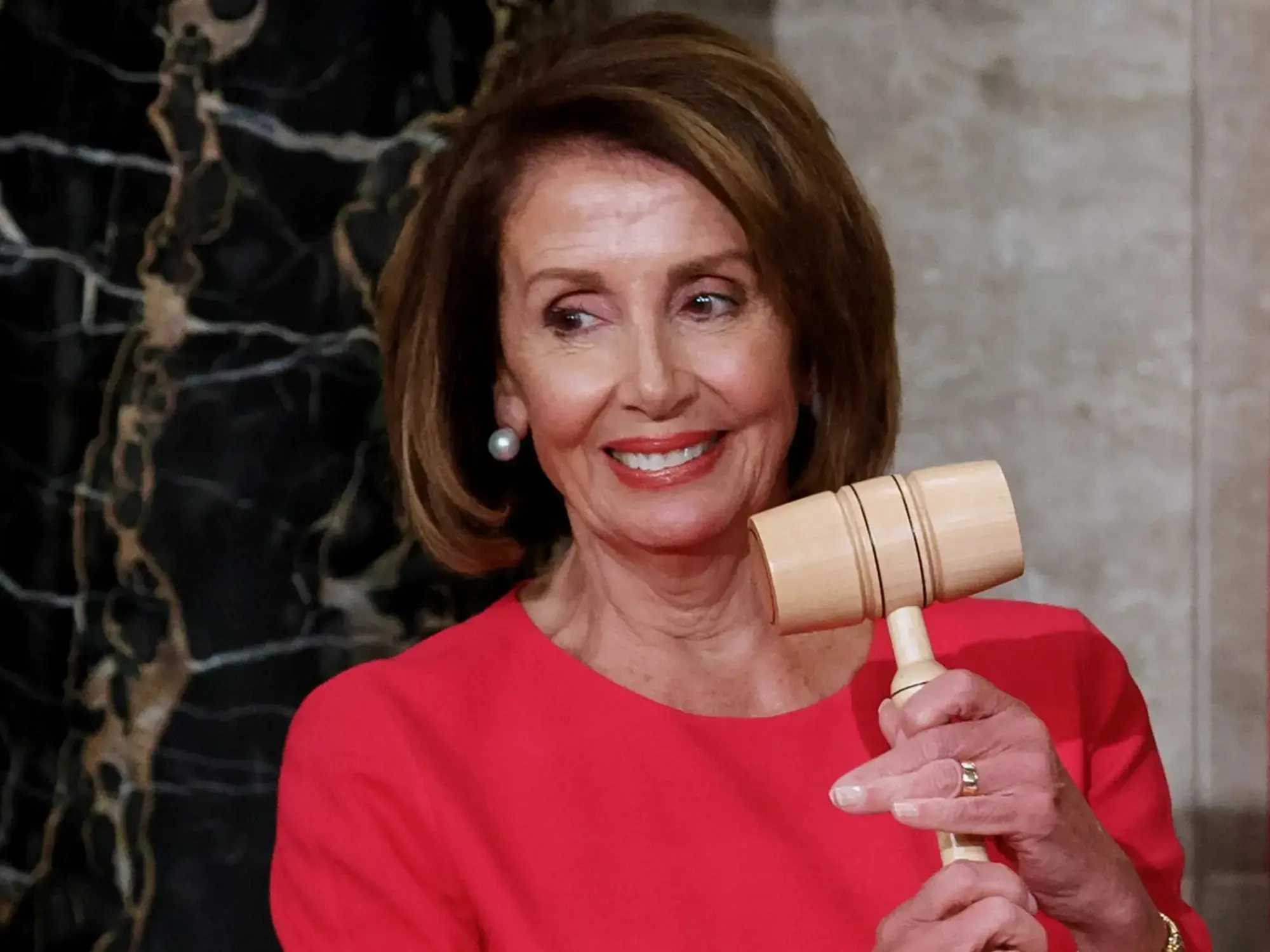 Nancy Pelosi, la primera y única mujer presidenta de la Cámara de Representantes.