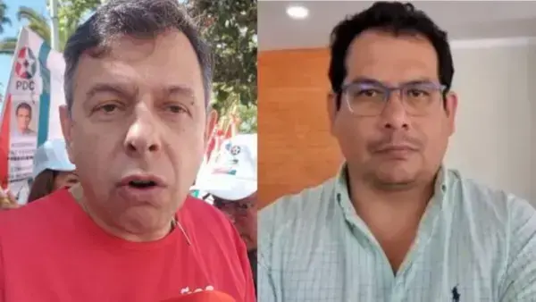 Roberto Castro y Diego Ávila, presidentes de las cámaras de Senadores y Diputados, respectivamente.