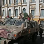 El 26 de junio de 2024 varias tanquetas llegaron a la Plaza Murillo