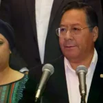 Luis Arce, presidente saliente