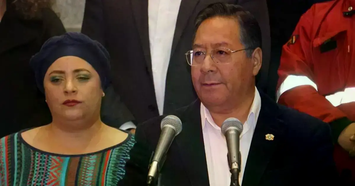 Luis Arce, presidente saliente