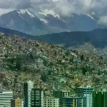 Una vista de la ciudad de La Paz