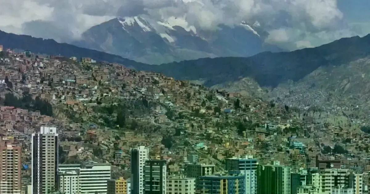 Una vista de la ciudad de La Paz