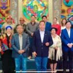 Luis Arce durante su último mensaje presidencial.