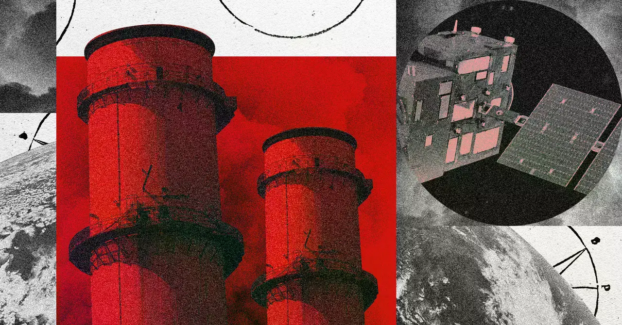 Ilustración sobre las emisiones de gases de efecto invernadero.
