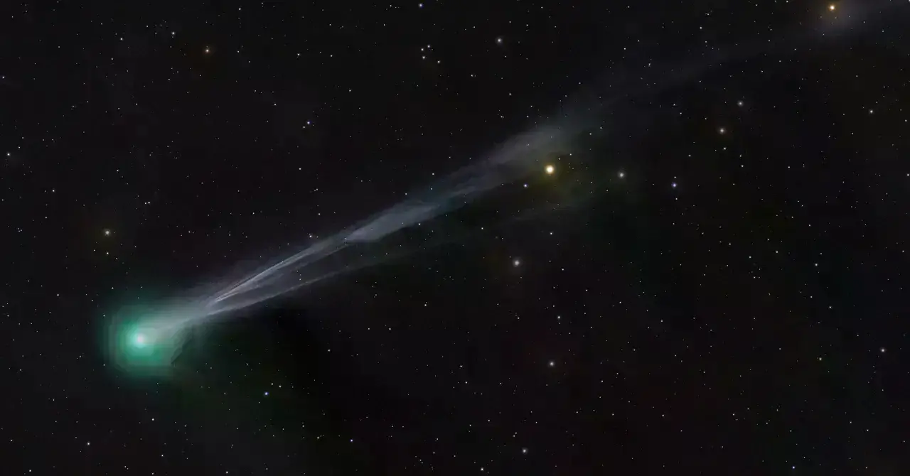 Comet Lemmon (C/2025 A6) fotografiado en Texas a finales de septiembre de 2025.