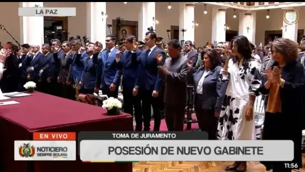 Primer gabinete de Rodrigo Paz