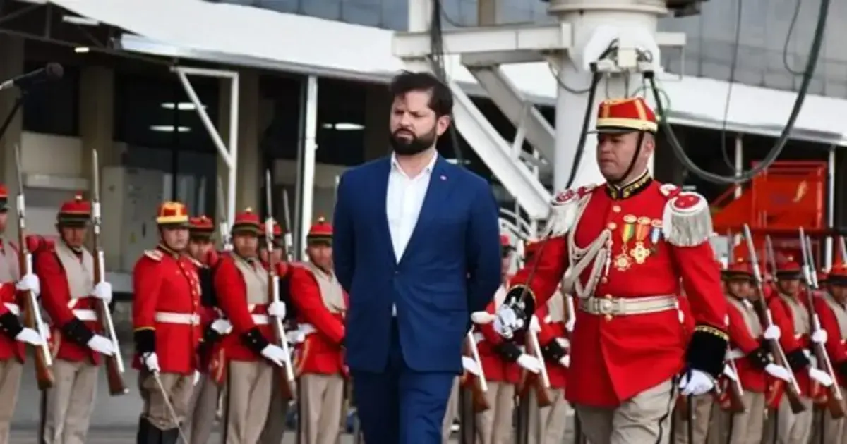 Gabriel Boric estuvo en Bolivia como uno de los invitados a la transmisión de mando.