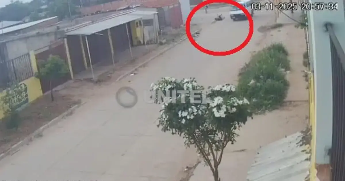 Momento del atropello captado por cámaras de seguridad.
