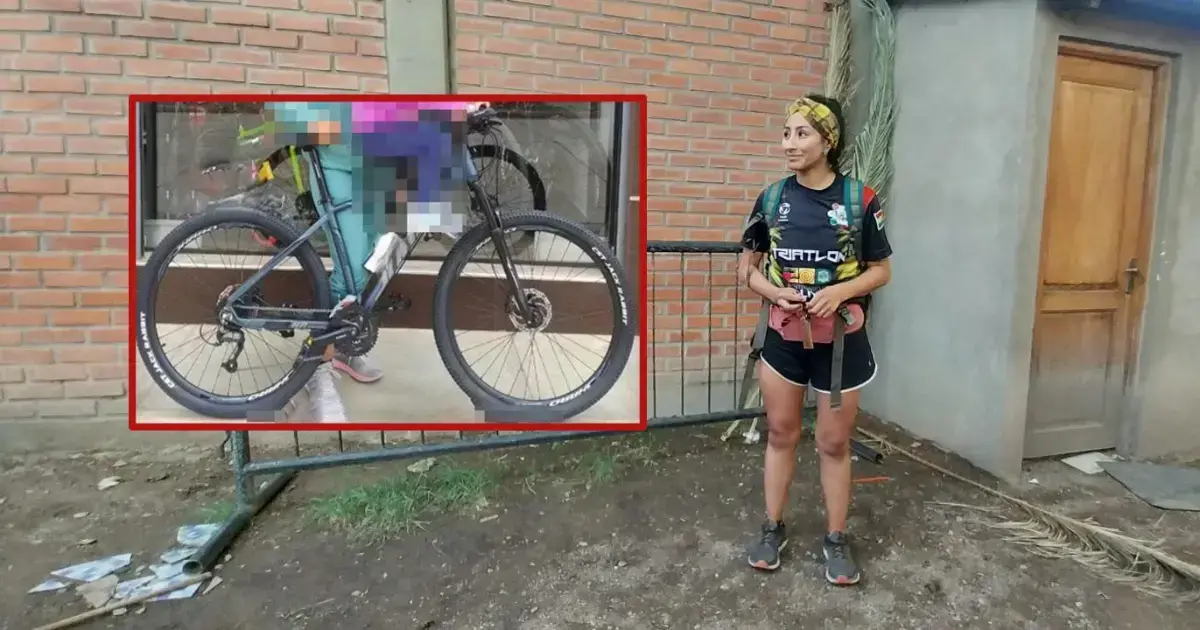 Alejandra Sahonero, atleta cochabambina de triatlón