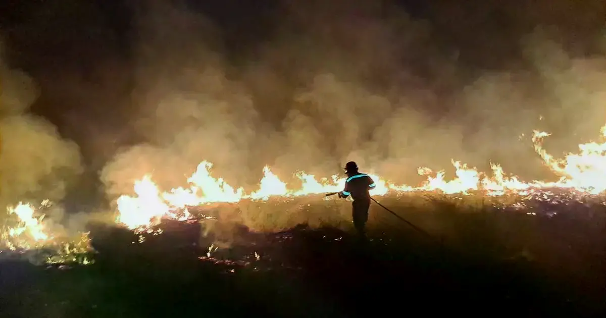 Incendio en el Parque Nacional Otuquis