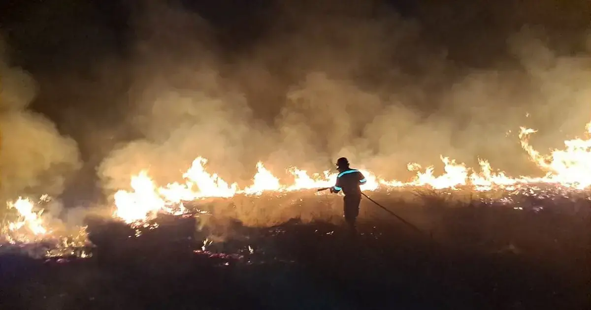 Incendio en el Parque Nacional Otuquis
