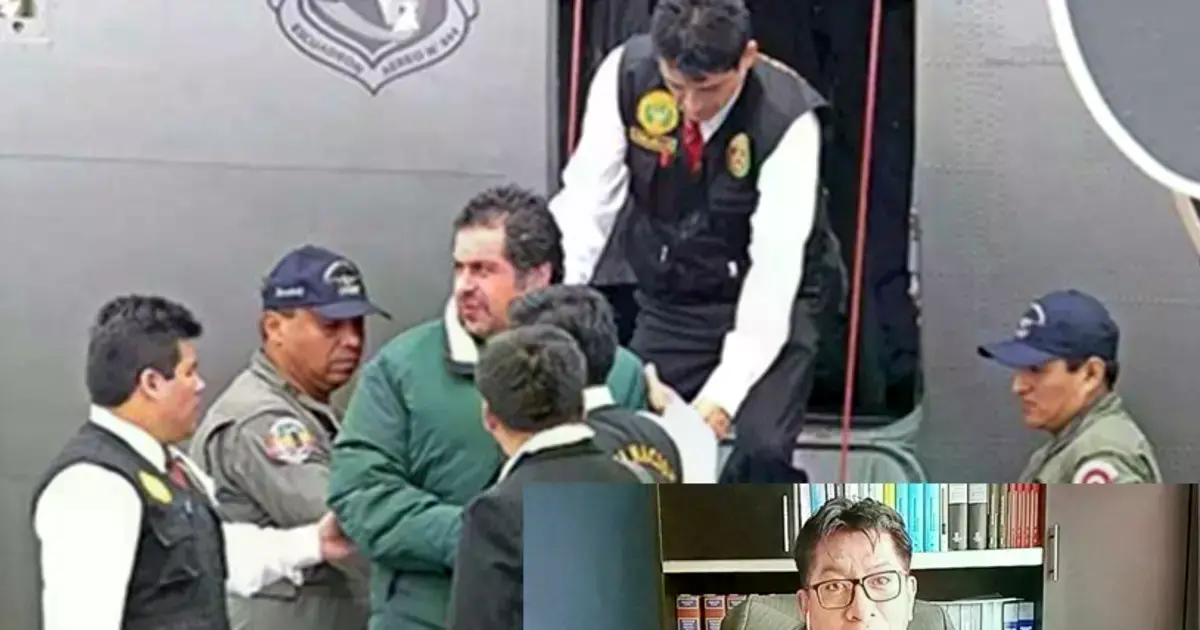 Belaunde cuando fue trasladado a su país