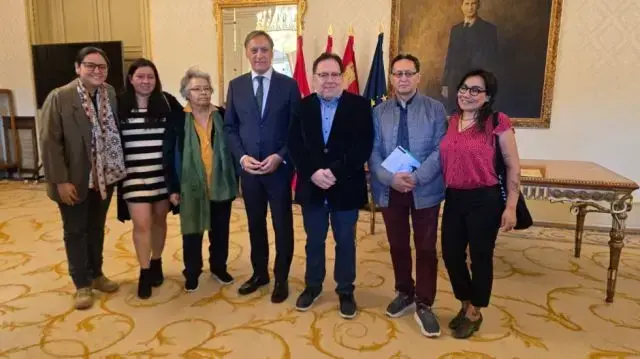 Gabriel Chávez Casazola en el encuentro de Salamanca.