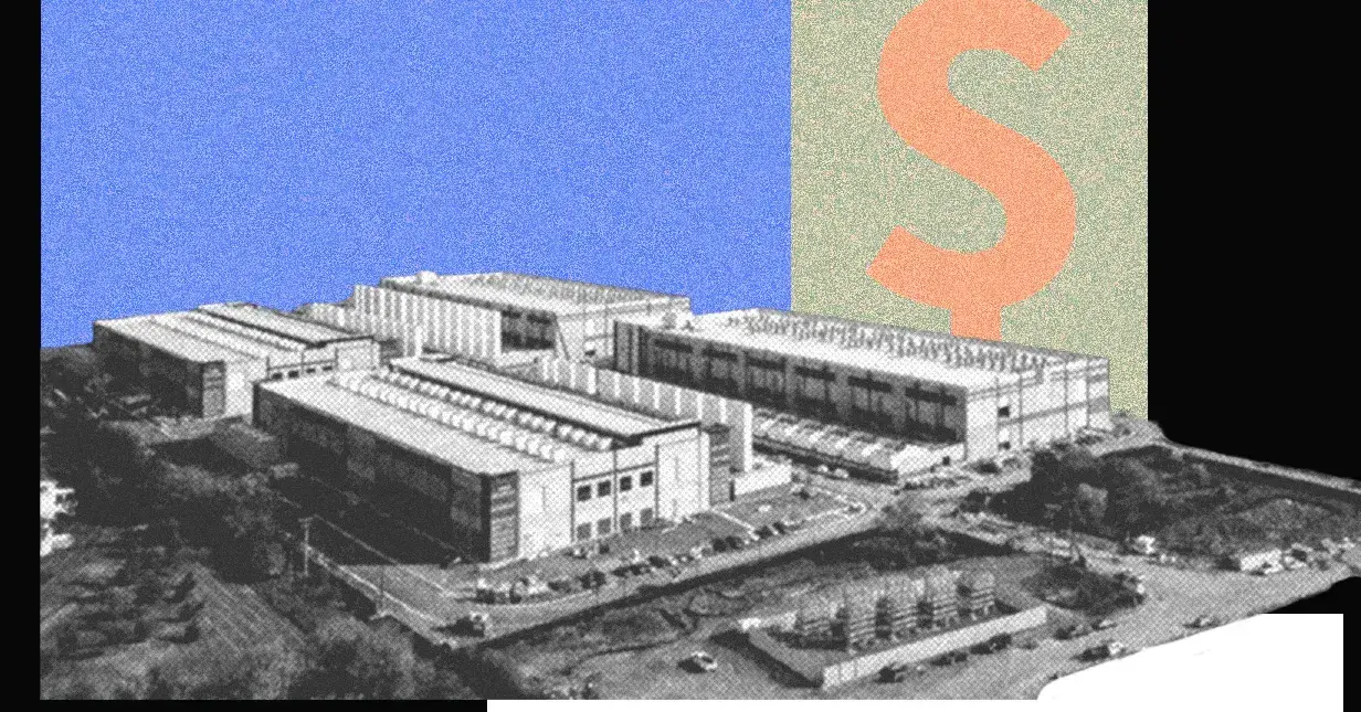 Ilustración de centro de datos para inteligencia artificial