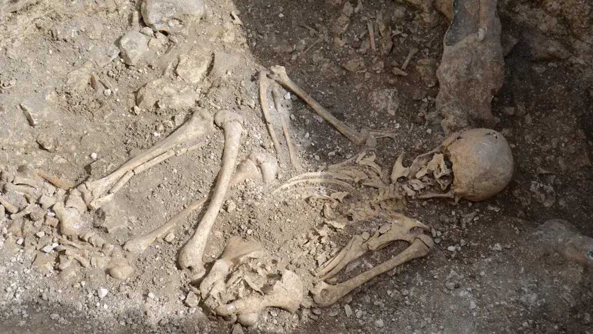 Excavación arqueológica en el yacimiento de Dorset.