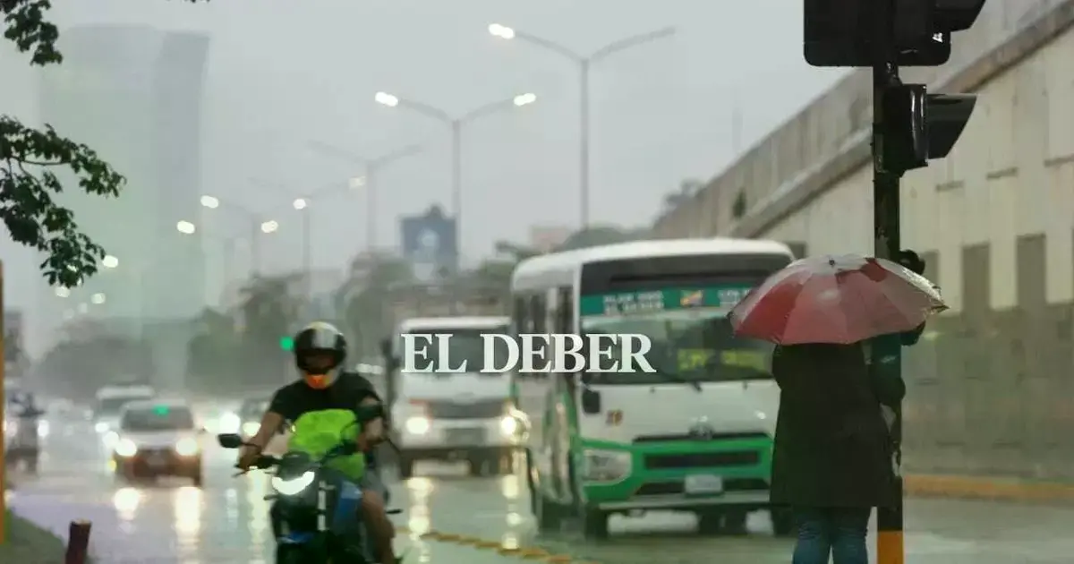 Lluvia en la capital cruceña