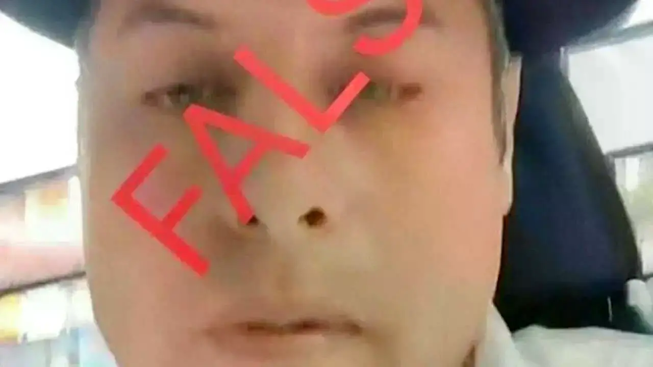 Captura del video que circula en redes sociales y que según Edmand Lara es falso.