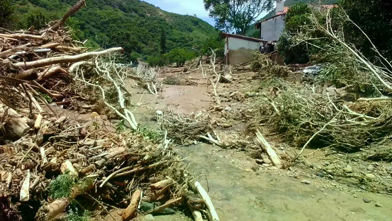Un sector de Samaipata, tras las inundaciones.
