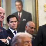 Gianni Infantino y Donald Trump en el Despacho Oval