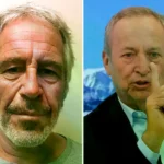Jeffrey Epstein, a la izquierda, y al economista estadounidense Larry Summers.