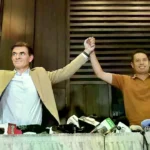 Rodrigo Paz y Edmand Lara, gobernantes electos de Bolivia, en su primera aparición conjunta tras la victoria en el balotaje.