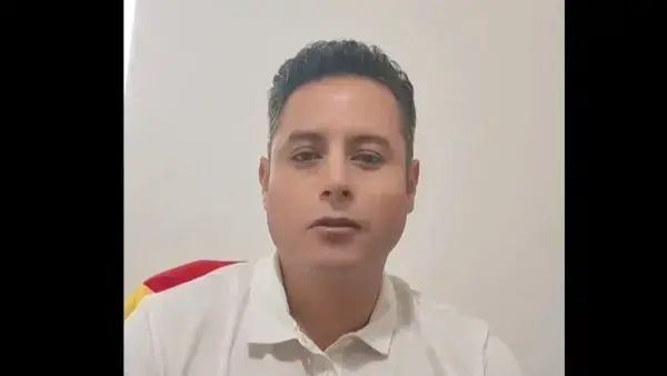 Captura de video del mensaje del vicepresidente Edmand Lara en TikTok