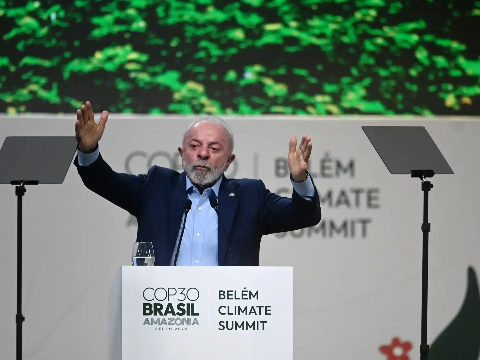El presidente brasileño, Luiz Inácio Lula da Silva, en la apertura de la Conferencia de Naciones Unidas sobre el Cambio Climá