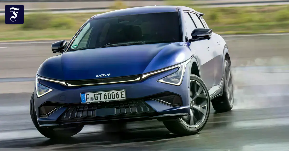 El Kia EV6 GT en modo deriva