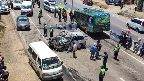 Accidente de tránsito en Bolivia (archivo)